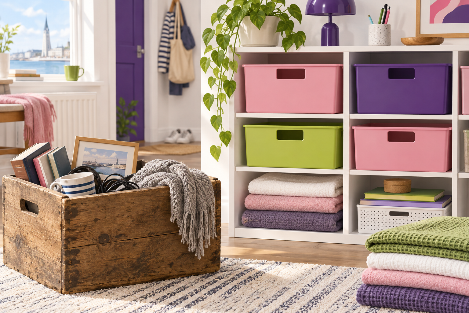 Illustration for Before the storage basket: a short history of organising at home